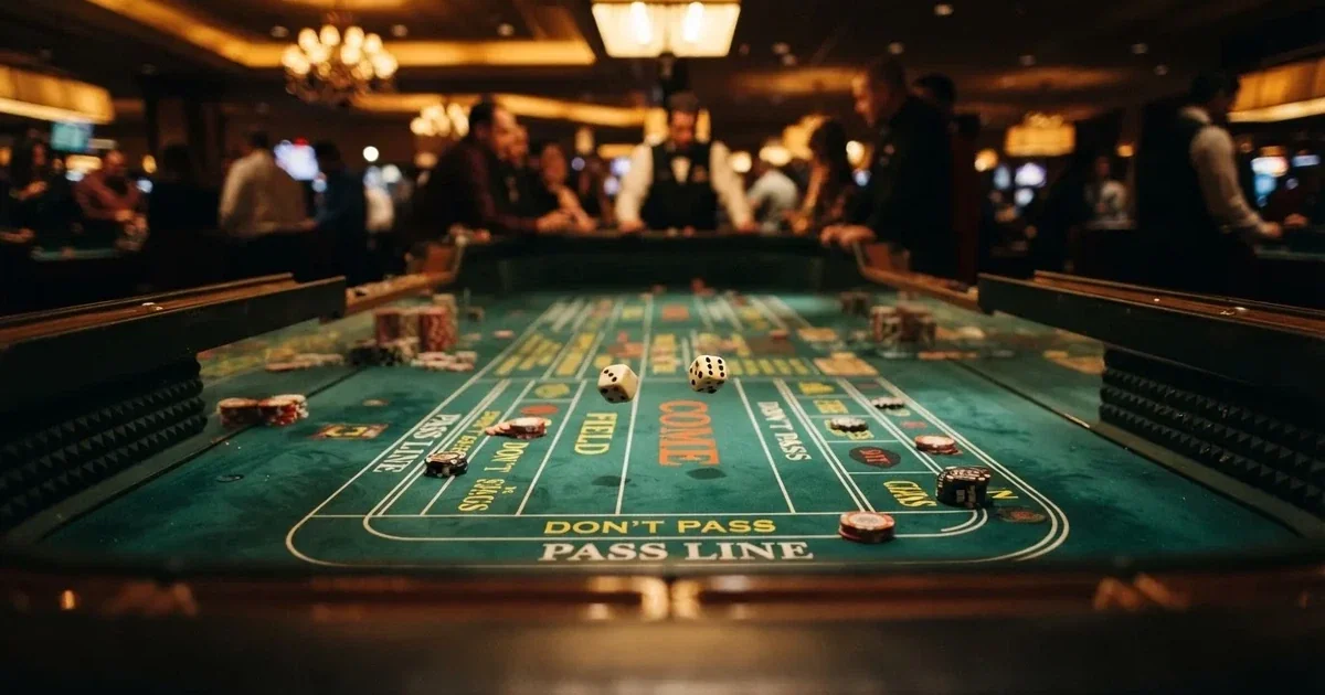 A craps table